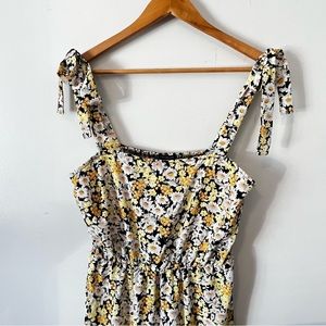 NWOT Social Standard by Sanctuary• Maxi Floral Halter ties• Elastic rushing back